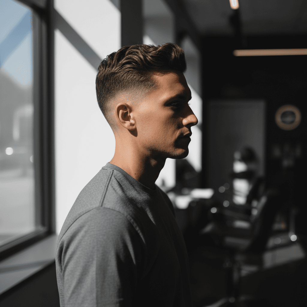 Men's classic short back and sides cut