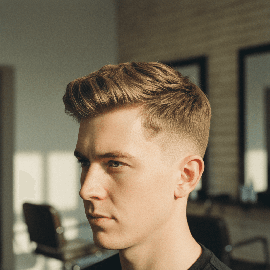 Classic textured crop hairstyle